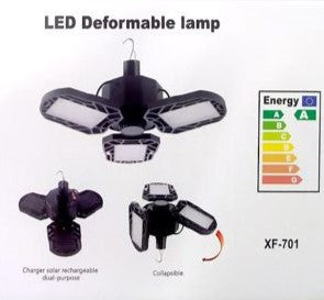 LÁMPARA LED SOLAR PLEGABLE PARA GARAJE